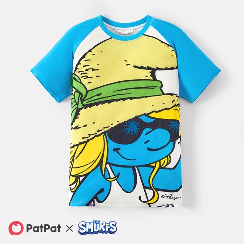The Smurfs Family Matching Raglan Sleeve Graphic Naia™ Tee Blue big image 16