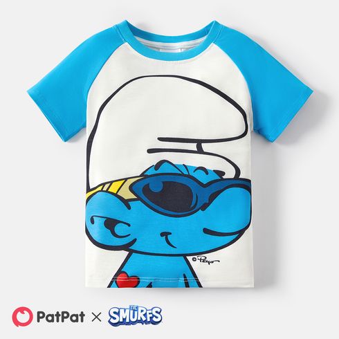 The Smurfs Family Matching Raglan Sleeve Graphic Naia™ Tee Blue big image 8
