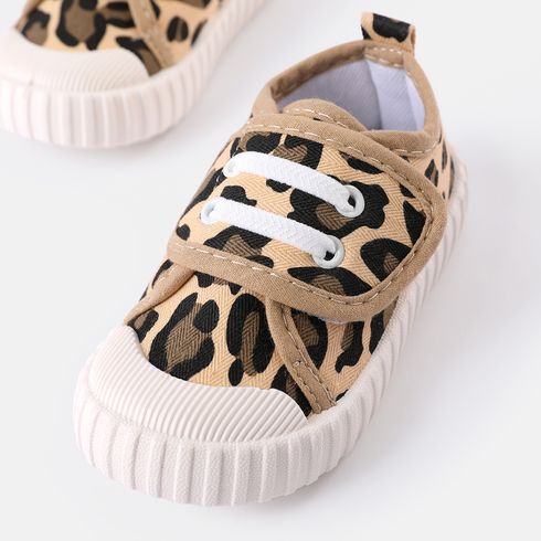 Toddler / Kid Leopard Pattern Canvas Shoes Brown big image 6