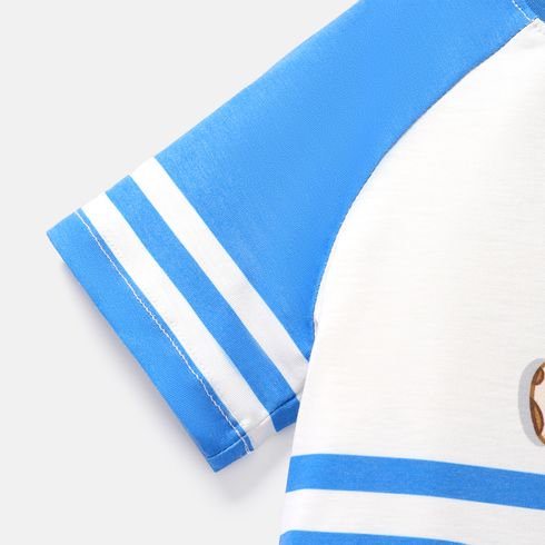 PAW Patrol Toddler Boy/Girl Naia Striped Short-sleeve Cotton Tee Blue big image 4