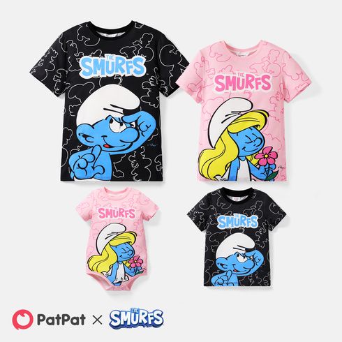 The Smurfs Family Matching Graphic Print Short-sleeve Tee