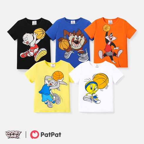 Looney Tunes Kid Boy Character Print Short-sleeve Cotton Tee