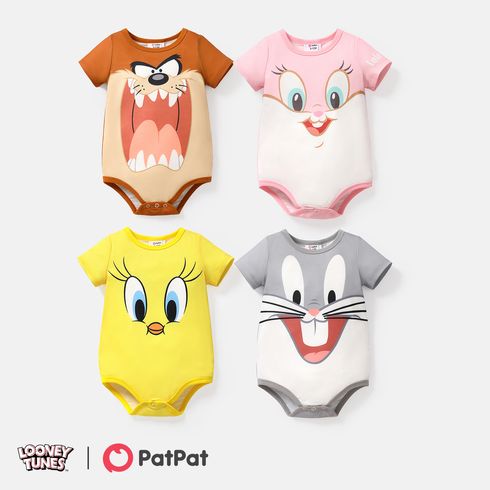 Looney Tunes Baby Boy/Girl Animal Print Short-sleeve Romper