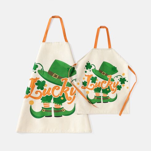 St. Patrick's Day Graphic Apron for Mom and Me