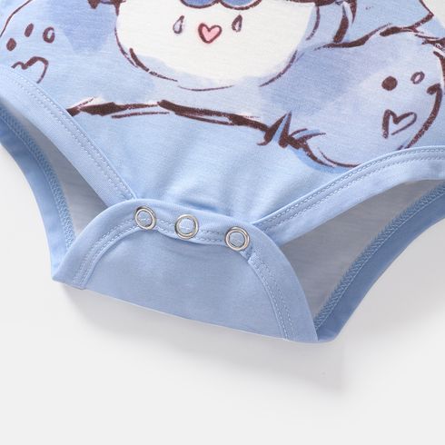 Care Bears Baby Boy/Girl Striped Short-sleeve Graphic Naia™ Romper Light Blue big image 5