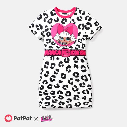 L.O.L. SURPRISE! Kid Girl Leopard Print Short-sleeve Dress