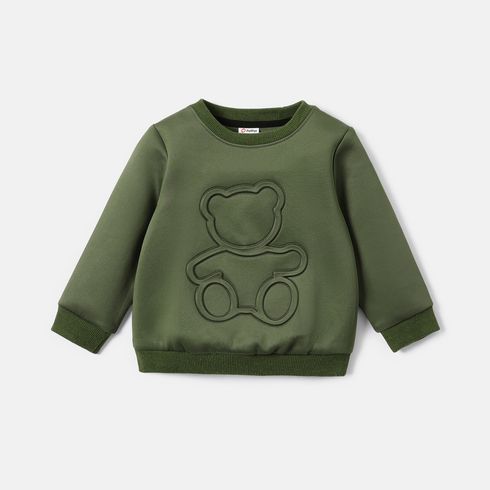 Baby Boy/Girl Bear Graphic Long-sleeve Sweatshirt