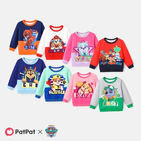Patrulha Canina Criança Unissexo Costuras de tecido Infantil Cão Manga comprida T-shirts