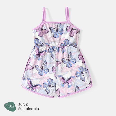 Naia Toddler Girl Butterfly Print Slip Rompers