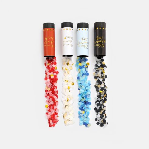 1pc Confetti Paper Poppers Cannons for Gender Reveal Baby Shower Birthday Graduation Wedding Party Supplies Decoration (Random Color) Multi-color big image 7