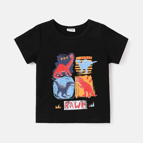Baby Boy Cotton Dinosaur Print Short-sleeve Tee