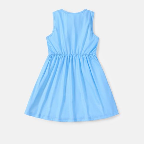 PAW Patrol Toddler Girl Naia/Cotton Sleeveless Dress Blue big image 3