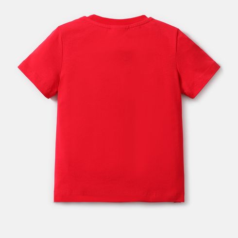 PAW Patrol Toddler Girl/Boy Character Print Short-sleeve Cotton Tee Red-2 big image 5