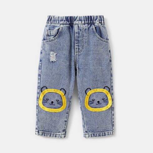 Baby Boy Cat Pattern Jeans