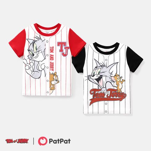 Tom und Jerry Kleinkind/Kind Junge Naia gestreiftes Kurzarm-T-Shirt