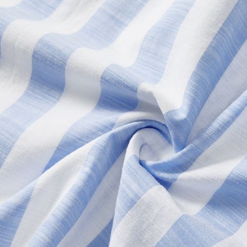 Festa del papà Look per tutta la famiglia Manica corta Coordinati per tutta la famiglia Set blu bianco big image 12