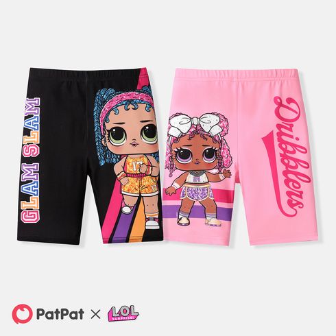 L.O.L. SURPRISE! Kid Girl Eco-friendly RPET Fabric Character Print Leggings Shorts Pink big image 5