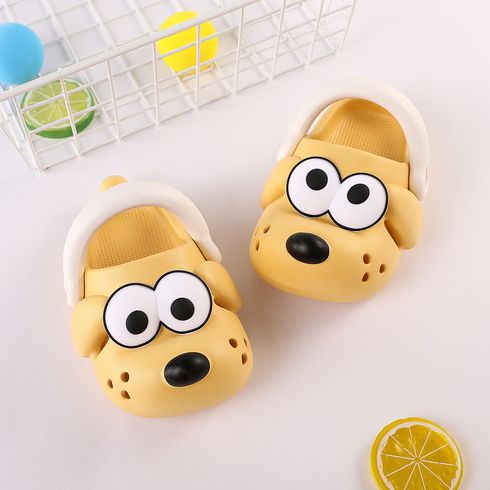 Toddler New Style Cartoon Hollow Shoes Yellow big image 1