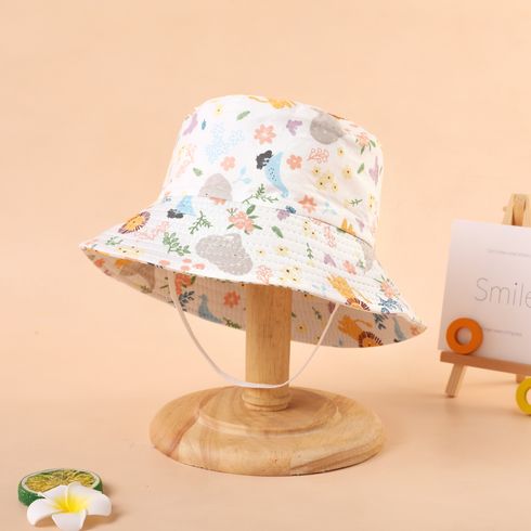 Toddler / Kid Cartoon Animal Print Bucket Hat White big image 1
