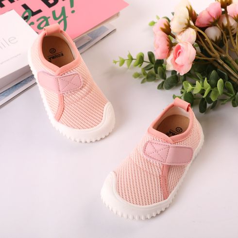 Toddler Lightweight Breathable Pink Casual Shoes Light Pink big image 2