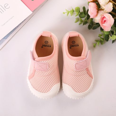 Toddler Lightweight Breathable Pink Casual Shoes Light Pink big image 1