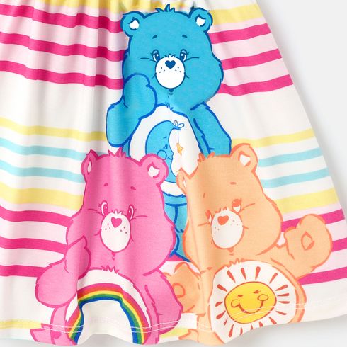 Care Bears Baby Girl Colorful Striped or Allover Print Cami Dress Color block big image 4