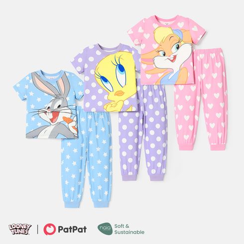 Looney Tunes 2pcs Toddler Girl/Boy Character Print Short-sleeve Tee and Pants Set