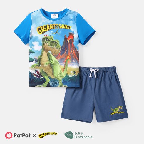 Gigantosaurus  Toddler/Kid Boy 2pcs Short-sleeve Tee and Elasticized Cotton Shorts Set
