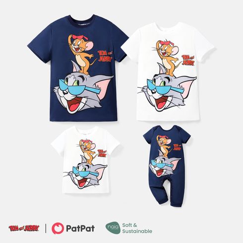 Tom and Jerry Family Matching Graphic Print Short-sleeve Naia™ Tee Multi-color big image 22