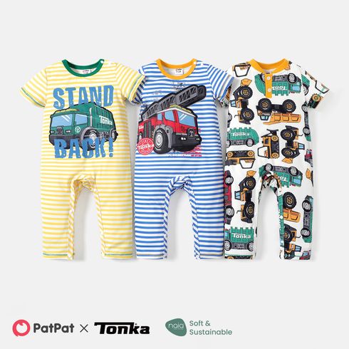 Tonka Baby Boy/Girl Short-sleeve Graphic Print Naia™ Jumpsuit