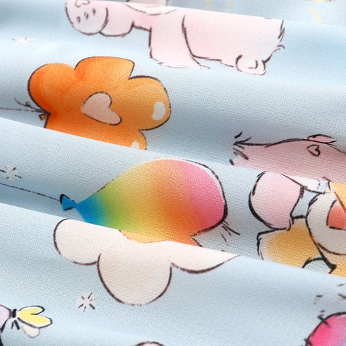 Care Bears Baby Girl Allover Bear Print Shirred Cami Dress Multi-color big image 5