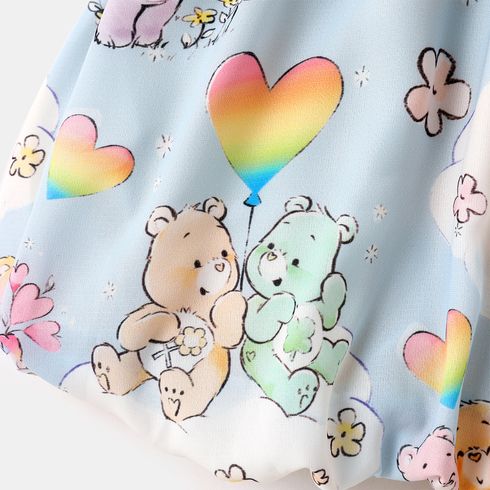 Care Bears Baby Girl Allover Bear Print Shirred Cami Dress Multi-color big image 3