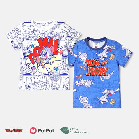 Tom and Jerry Kid Boy Allover Short-sleeve Tee