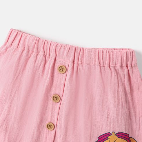 PAW Patrol Toddler Girl 2pcs 100% Cotton Ruddle Camisole and Skirt Set Pink big image 4