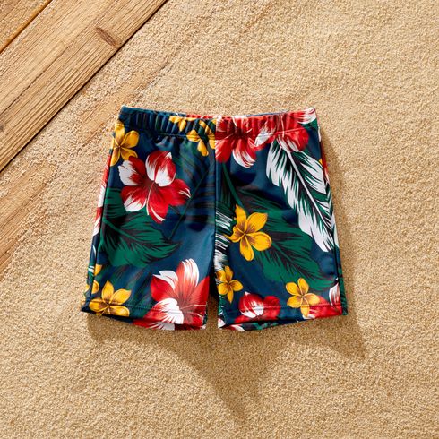 Festa del papà Look per tutta la famiglia Fiore grande Coordinati per tutta la famiglia Costumi da bagno Rosso big image 8