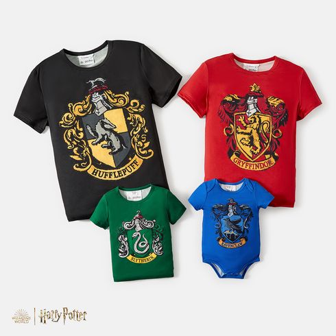 Harry Potter Look de família Manga curta Conjuntos de roupa para a família Tops Multicolorido big image 2