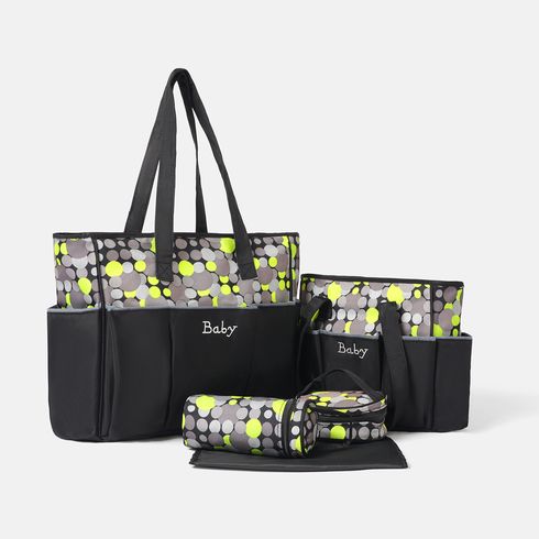 5 teile/satz Multifunktions Wickeltasche & Babyflaschenhalter & Lunchpaket & Wickelunterlage