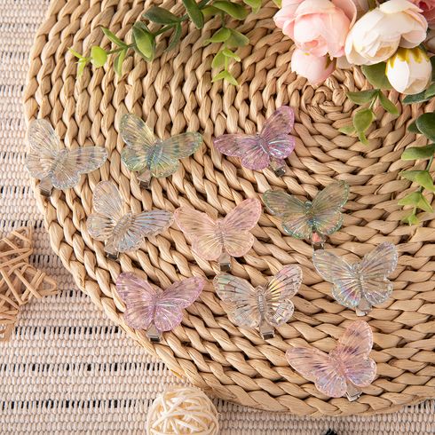 10-pack Butterfly Hair Clips per ragazza Multicolore big image 4
