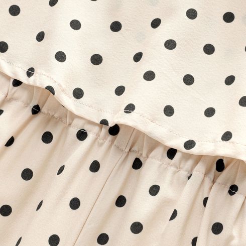 Kid Girl Polka Dots Slip Jumpsuit OffWhite big image 4