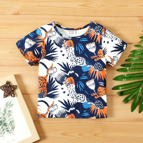 Baby Boy/Girl Short-sleeve Allover Animal Print Naia™ Tee