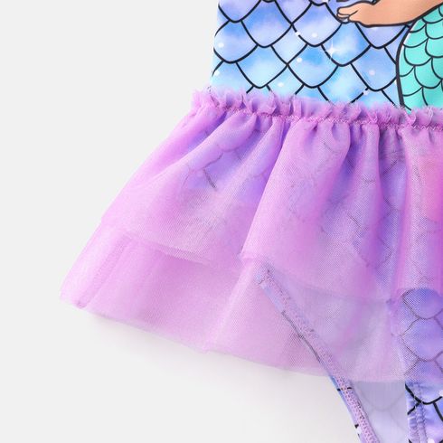 Lol. Überraschung! Kind Mädchen Mesh Spleiß Meerjungfrau einteiliger Slip Badeanzug helles lila big image 5