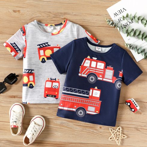 Toddler Boy Vehicle Print Short-sleeve Tee