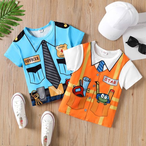 Kid Boy Cargo Print Short-sleeve Tee