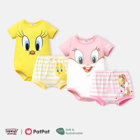 Looney Tunes Baby Boy/Girl Animal Print Short-sleeve Naia™ Romper or Shorts