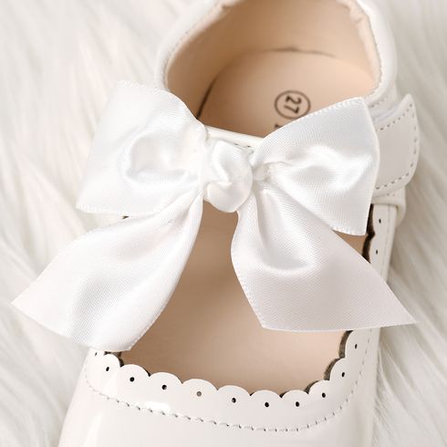 Bambino piccolo Ragazza Dolce Tinta unita Scarpe in pelle Bianco big image 21