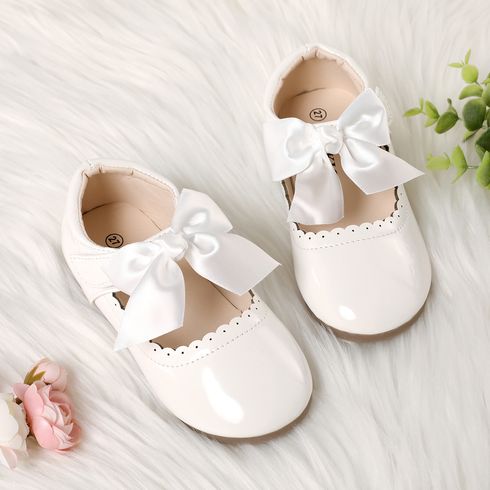 Bambino piccolo Ragazza Dolce Tinta unita Scarpe in pelle Bianco big image 20