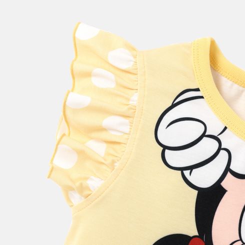 Disney Toddler Girl Character Print Naia™ Flutter-sleeve Tee Yellow big image 4