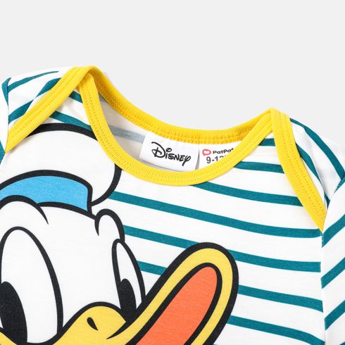Disney Baby Boy/Girl Striped Short-sleeve Graphic Naia™ Jumpsuit Green big image 4