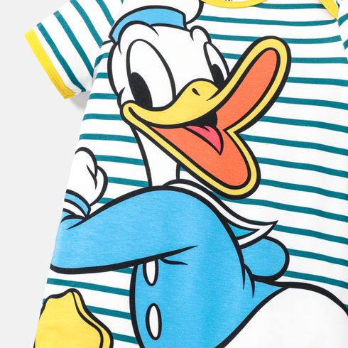 Disney Baby Boy/Girl Striped Short-sleeve Graphic Naia™ Jumpsuit Green big image 3