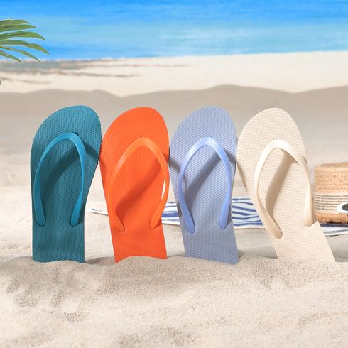 Kid Solid Flip-flops Beach Slippers for Mom and Me